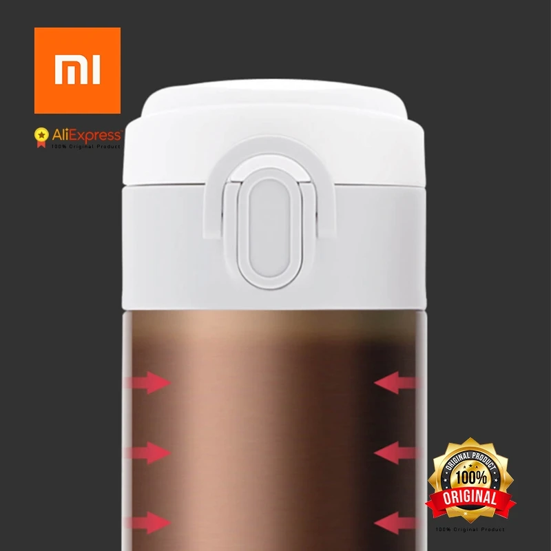 Xiaomi Cloud portable vacuum insulated bottle Lightweight alloy material, 24-hour long-term incubation, 316 stainless steel (4)