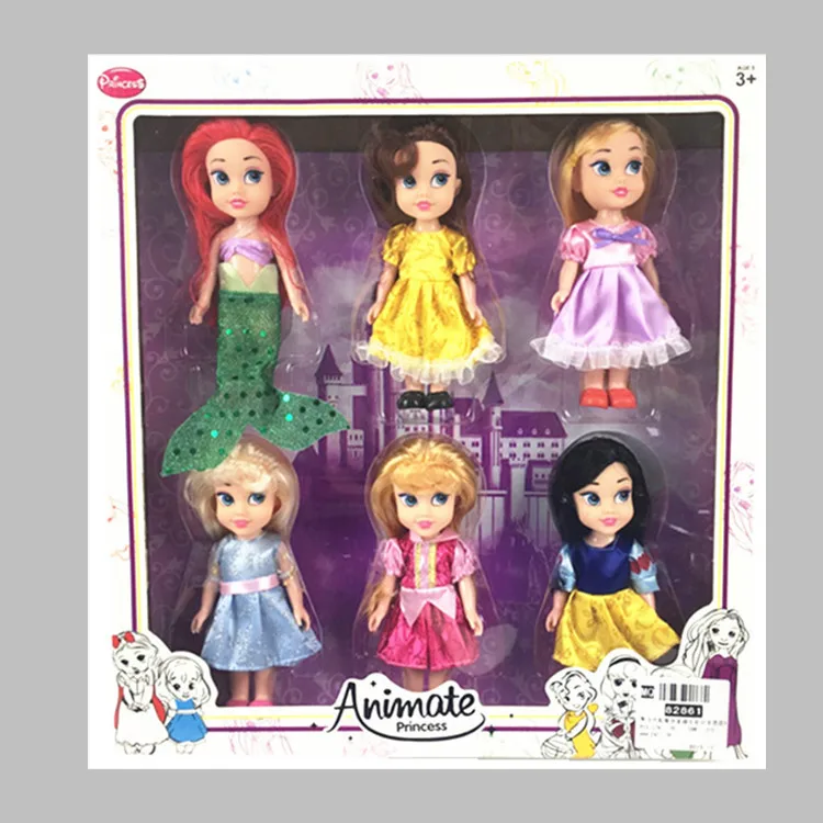 4pcs//lot Cute Mermaid Doll Little Princess Girl Dolls Accessories For Doll