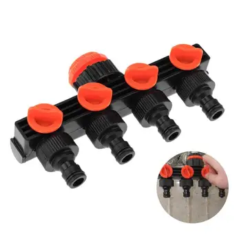

Hot Sale 4 Way Hose Pipe Splitter Plastic Garden Drip Irrigation Watering Agricultural Tap Connectors Garden Water Connectors