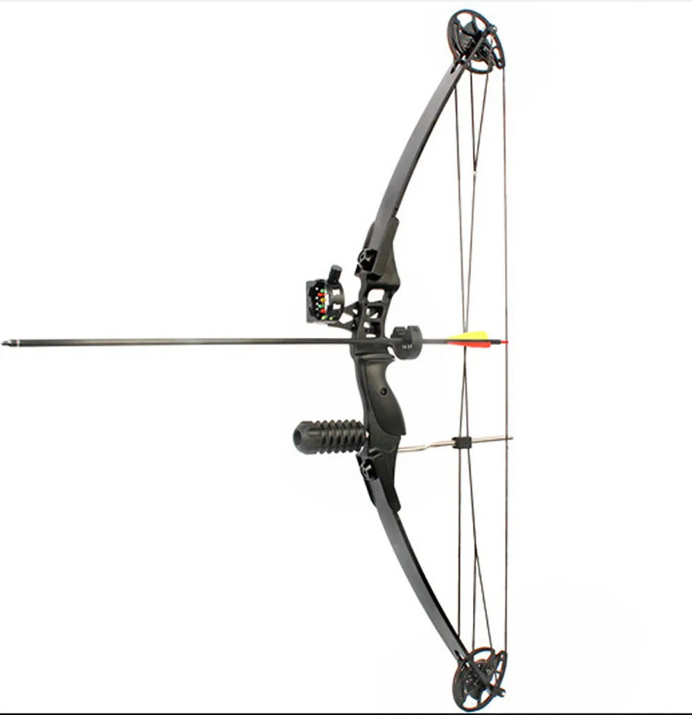 

Archery Compound Bow 30-40lbs Aluminum Riser,Fiberglass Limbs Right Hand Adjustable Fishing Compound Bow Hunting