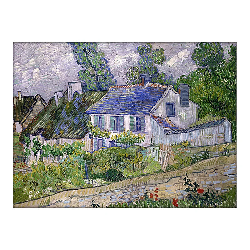 Ван Гог дом в ваттах diy живопись по номерам художественная краска импрессионист взрослые ручные графические рисунки на холсте номер одного белья