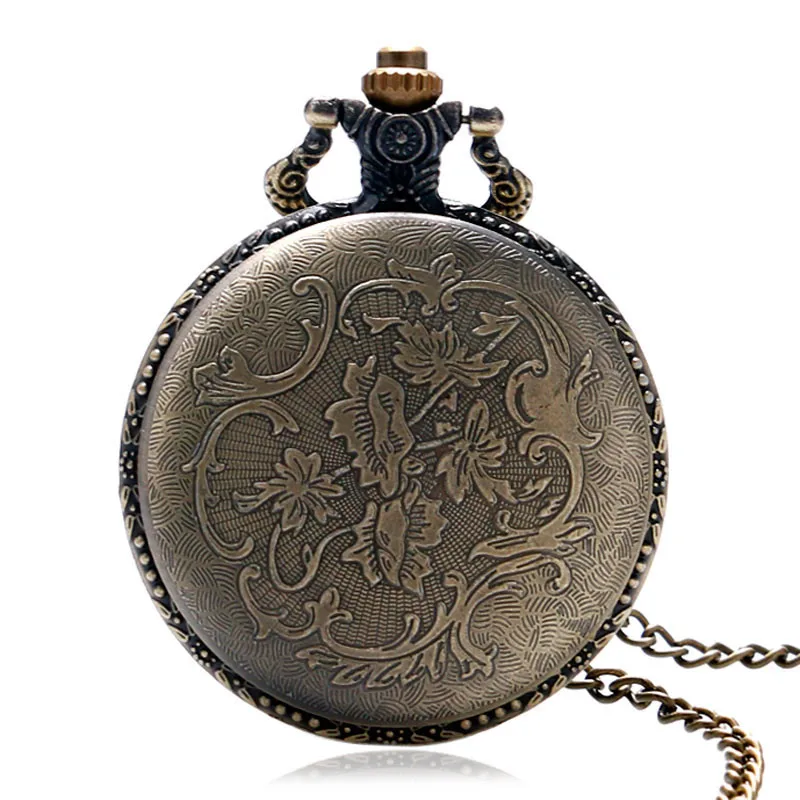 Ретро Бронзовый Корпус морской пехоты США кварцевые карманные часы цепочки и ожерелья кулон для мужчин's женщин Подарки