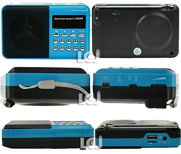 Дешевые Двухдиапазонный портативный мини карманный цифровой AM FM радио TF micro SD карта музыкальный аудио плеер USB мини динамик