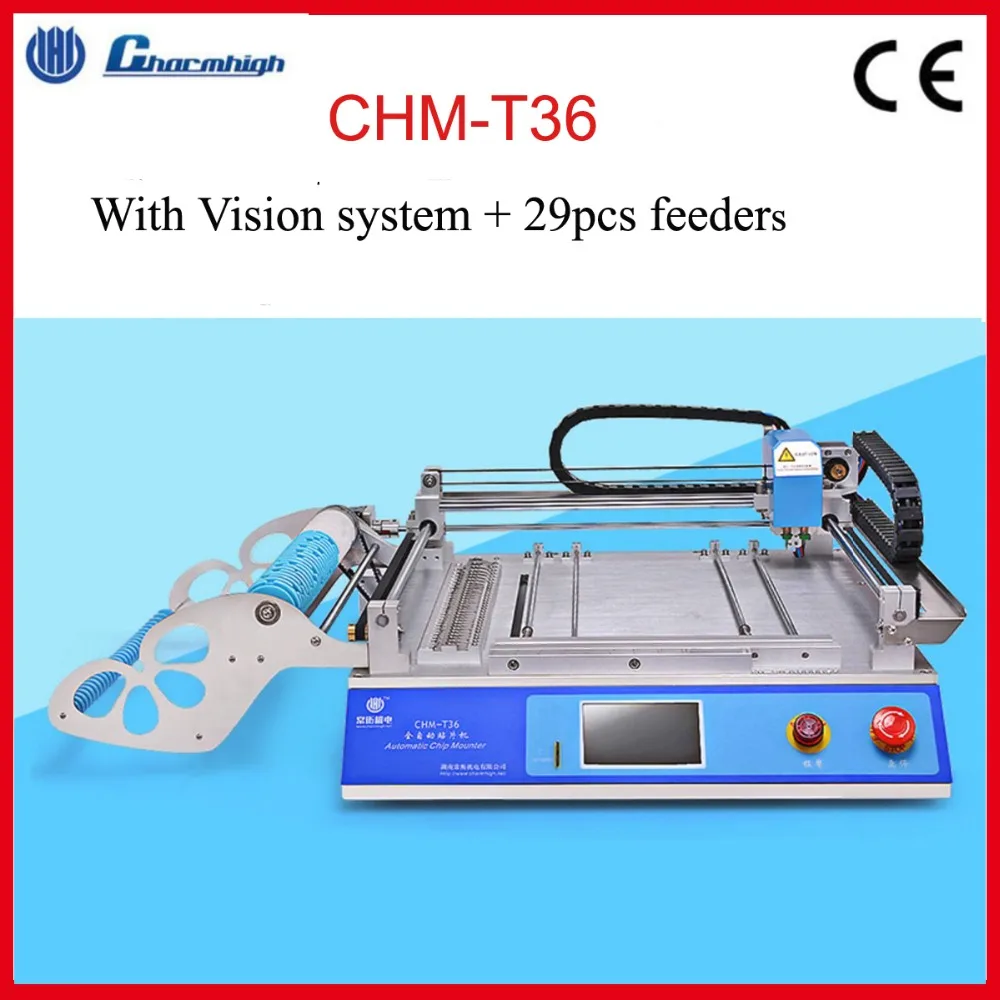 SMT рабочего Палочки и место машина, CHMT36V, 29 шт. питатели, 0402-5050 СОП QFN TQFP