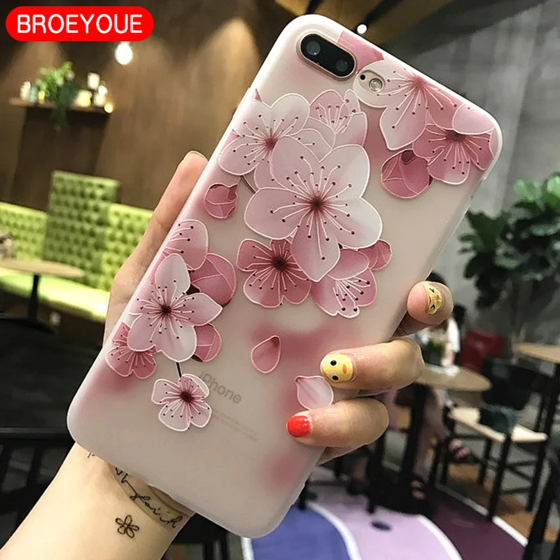 Case For Samsung Galaxy A3 A5 A7 J2 J3 J5 J7 2016 2017 3D Relief Silicone TPU Cases For iPhone 5 5S SE 6 6S 7 8 Plus X Cases