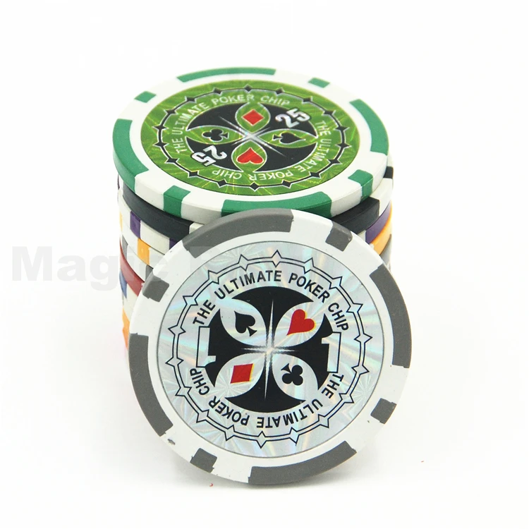 Professional Casino Chip 11.5g Poker Chips 7 Color 35 pieces/Set Poker
