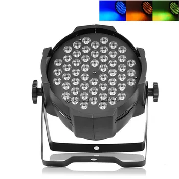 

500W Professional LED Stage Lights 54 RGB PAR LED DMX Stage Lighting Effect DMX512 Master-Slave Led Flat for DJ Disco Party KTV