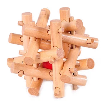 

FBIL-Wooden Twelve Sisters Take the ball cage Lock Interlocking Logic Puzzle Burr Puzzles