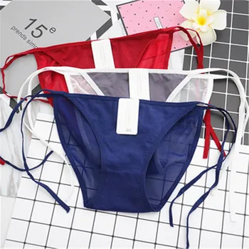 

High Quality Bow Ruffle Panties Fashion Girls Cotton Briefs Sexy Transparent Girls Underwear Cute Intimate Underwear