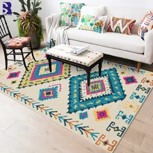 SunnyRain 1-piece богемный ковер для гостиной коврики сопротивление скольжению кухонные коврики моющиеся