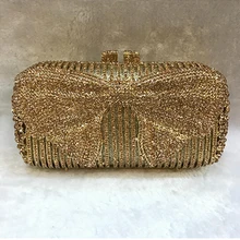 Розовый драгоценный камень вечерняя сумка для невесты металлический Красный Жесткий чехол Золотой минодьер синяя сумка кошелек Свадебная вечеринка клатч сумка лимон