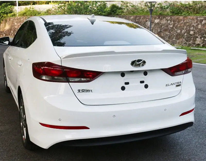 Автомобильный Стайлинг для hyundai Elantra 2017 ABS пластик Неокрашенный праймер цвет