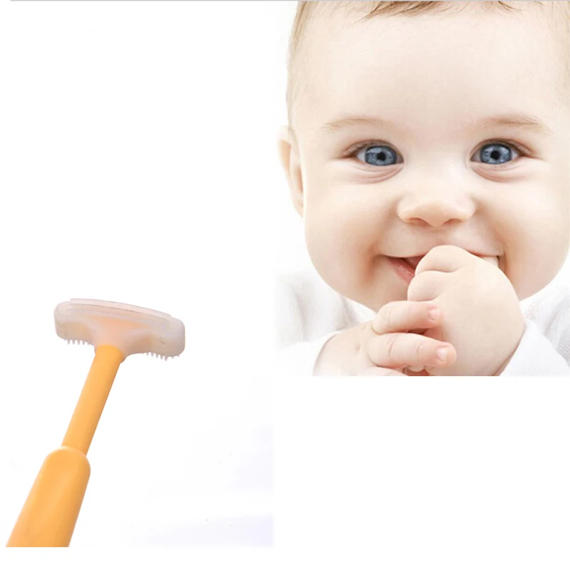 Buy 2017 Baby tongue cleaning brush child tongue