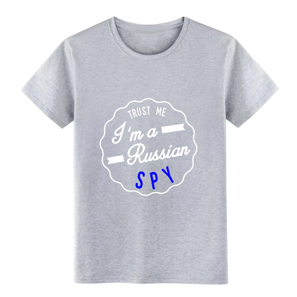 Забавная футболка с надписью spy trust me i m a русский юмор костюм короткими рукавами и