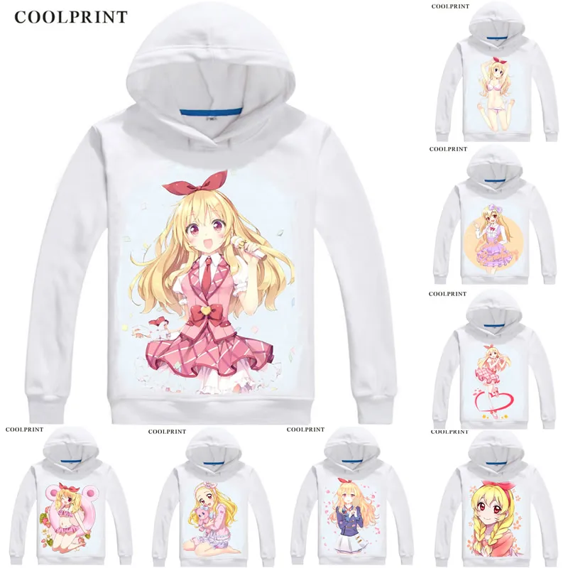 Толстовки Hoshimiya Ichigo толстовки с капюшоном разных стилей Aikatsu! для косплея Idol Data