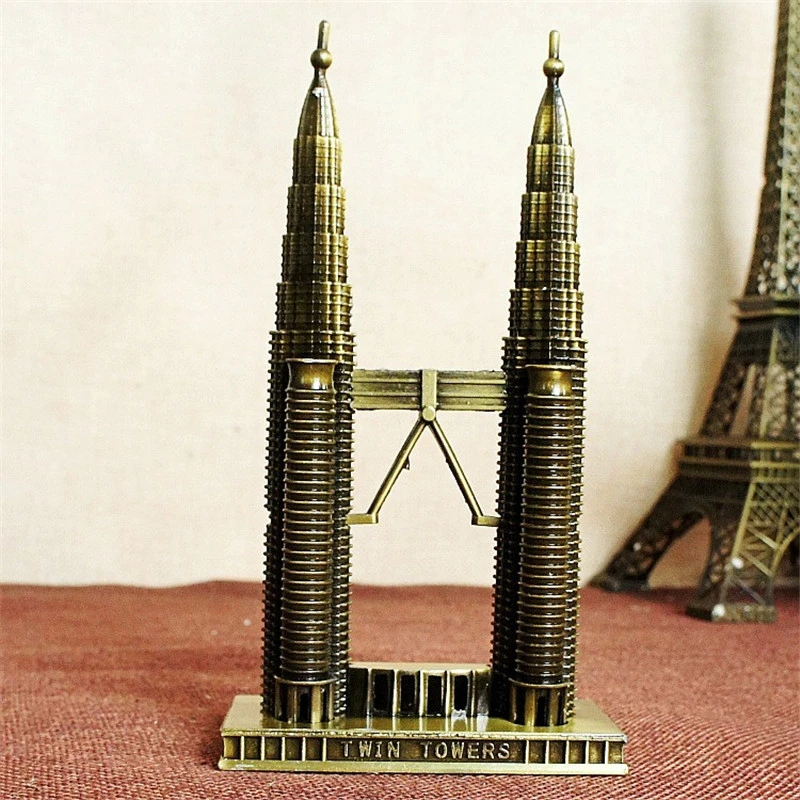 Mini World Architecture Malaysia Petronas Twin Towers Metal Model Kids Gifts Collection Art Crafts Home Decor Souvenir Souvenir Souvenir Giftsouvenir Gift Malaysia Aliexpress