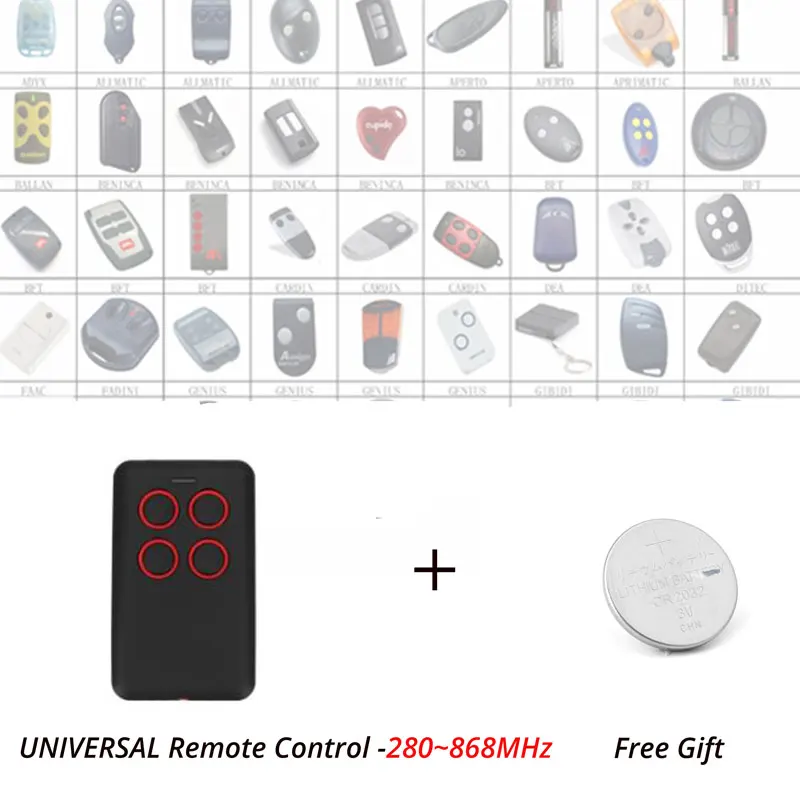 

3pcs Multi Frequency 280-868MHz Replacement Garage Door Remote Controller for NIce CAME DOORHAN FAAC remote