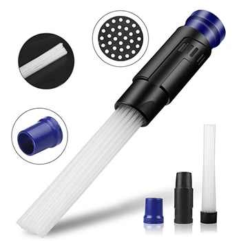 

Universal Vacuum Attachment Dust Daddy Small Suction Brush Tubes Cleaner Remover Tool Cleaning Brush for Air Vents Keyboards