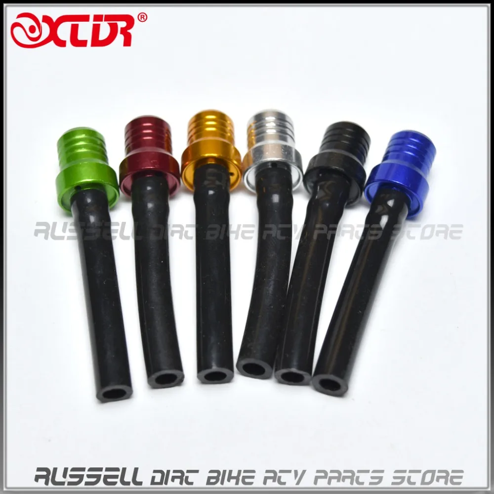 6pcs Colorful fuel tank vent valve tube Dirt Bike Tankin Fuel Tank