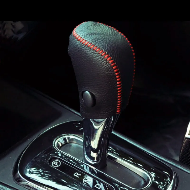 car cow leather gear shift collars + handbrake cover for nissangear