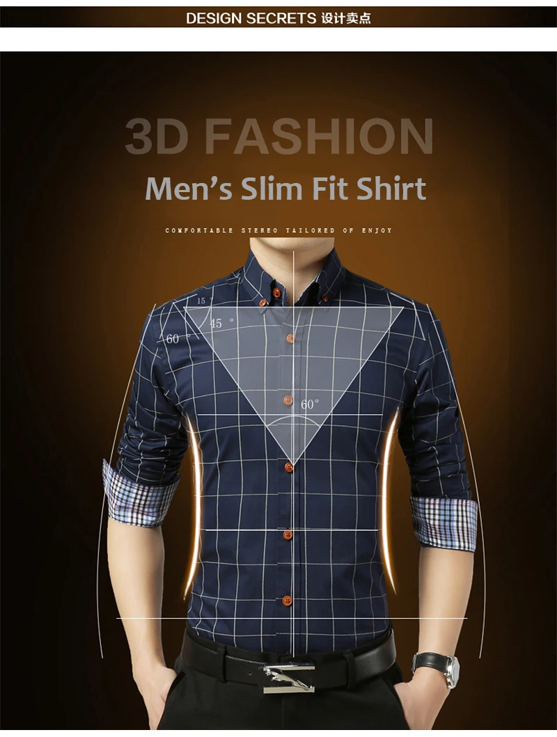 Плюс размер 5XL 2018 Новая Осенняя мода Мужская социальная рубашка Slim Fit с длинным рукавом клетчатая рубашка мужская хлопковая Повседневная