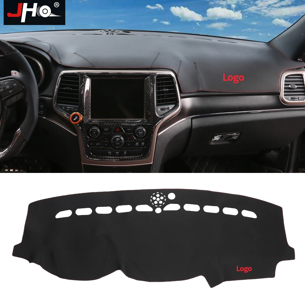 Us 47 33 30 Off Jho Leather Dashmat Dashboard Cover Pad Dash Mat Sunshade Carpet Custom For Jeep Grand Cherokee 2014 2015 2016 2017 Accessories In