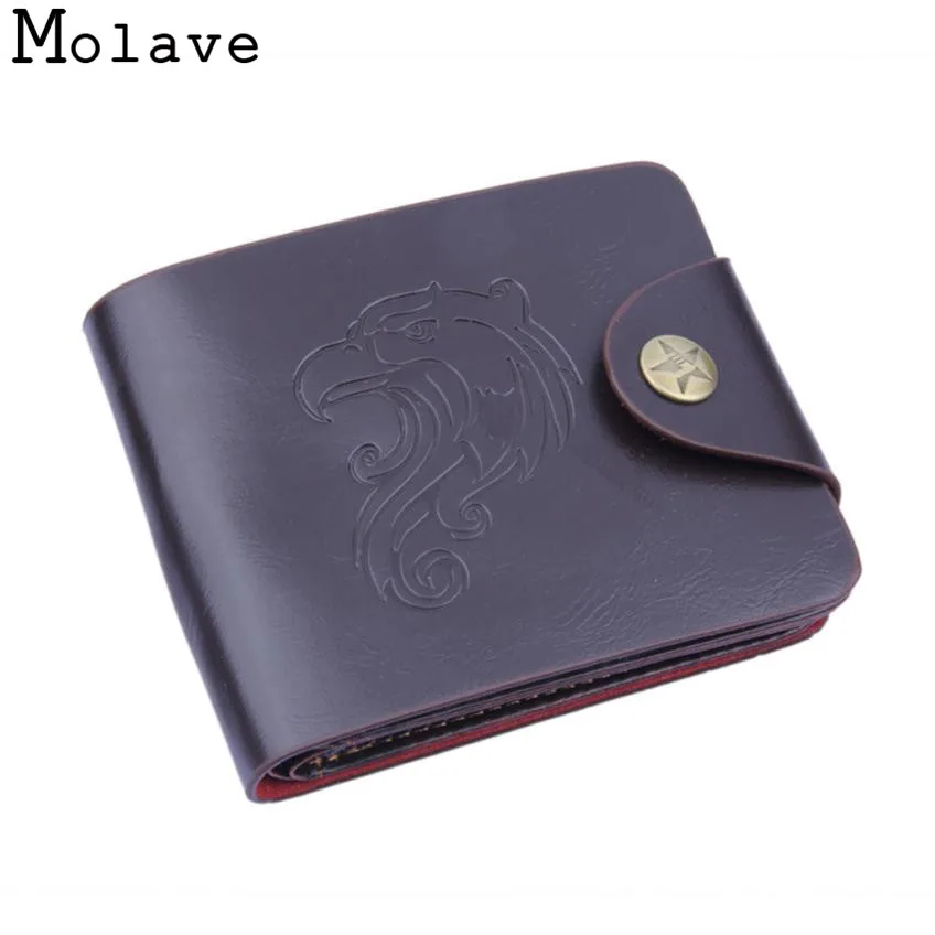 

Naivety PU Leather Wallets Short Wallet Men Multi-functional Card Holder Animal Prints Eagle 30S71211 drop shipping