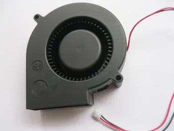 

6 Pcs Brushless DC Cooling Blower Fan 9733S 24V 2 Wires 0.4A black