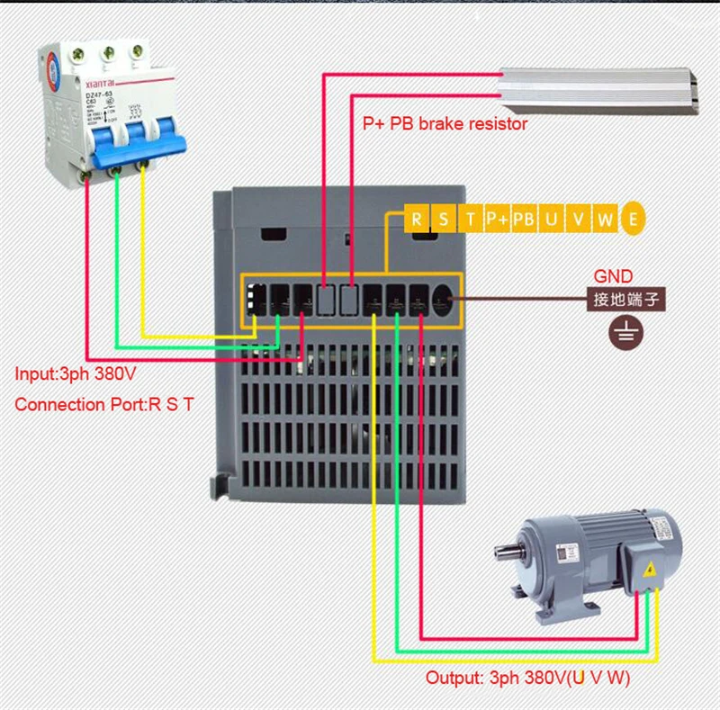 1HP 0.75KW 380 V 2.3A 3 фазы входного векторный ВЛД 3 выходные фазы PID преобразователь частоты CE для быстроходного шпинделя фасонно-фрезерного станка с ЧПУ вентилятор