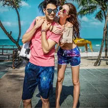 Новое поступление; Летнее мужские Пляжные шорты Открытый удобные быстросохнущая плавание Мужские Шорты для купания звезды Цветочный принт Дизайн любителей Размеры 5XL