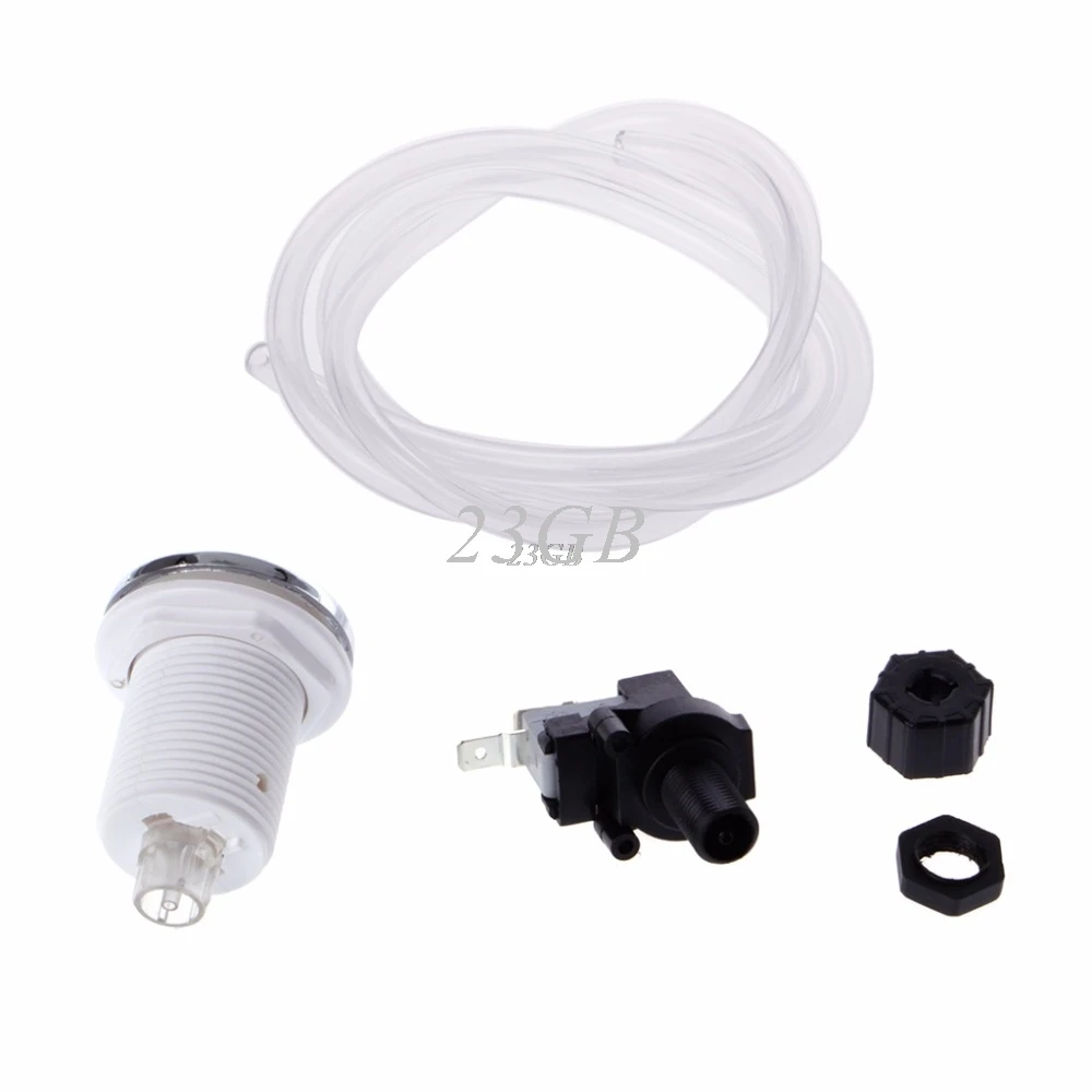 16A On Off Push Air Button Switch Jet Tool Set Bath Spa Tubing Kits For
