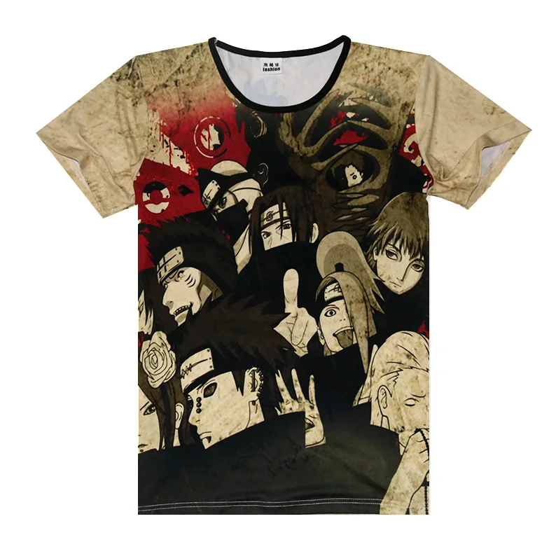 Anime Naruto T Shirt Men 3D Print T-shirts Boruto Sasuke Akatsuki Tshirt Brand Clothing Street Wear  Summer Tees Tops Luxtees (7)