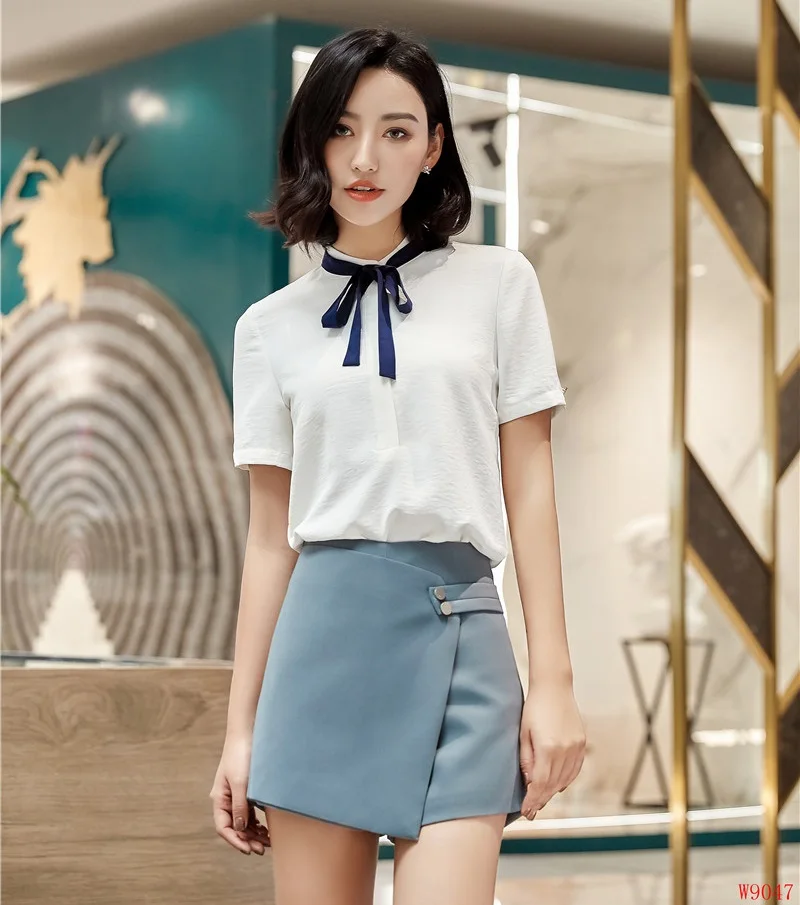 New Arrival Summer Fashion Two Piece Women Skirt and Top Sets Pink