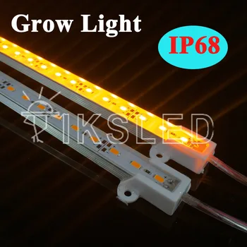 

4pcs SMD5730 full spectrum led grow light Led bar rigid strip IP68 Waterproof Grow Light for Aquarium greenhouse Hydroponic plan