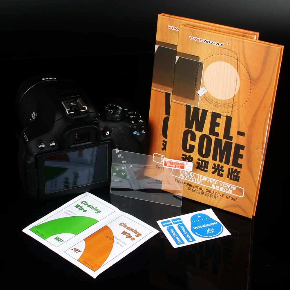 

Hardness Tempered Glass Screen Protector For Canon EOS 77D 70D 700D 7D Mark II HD Camera Toughened Glass Protective Film