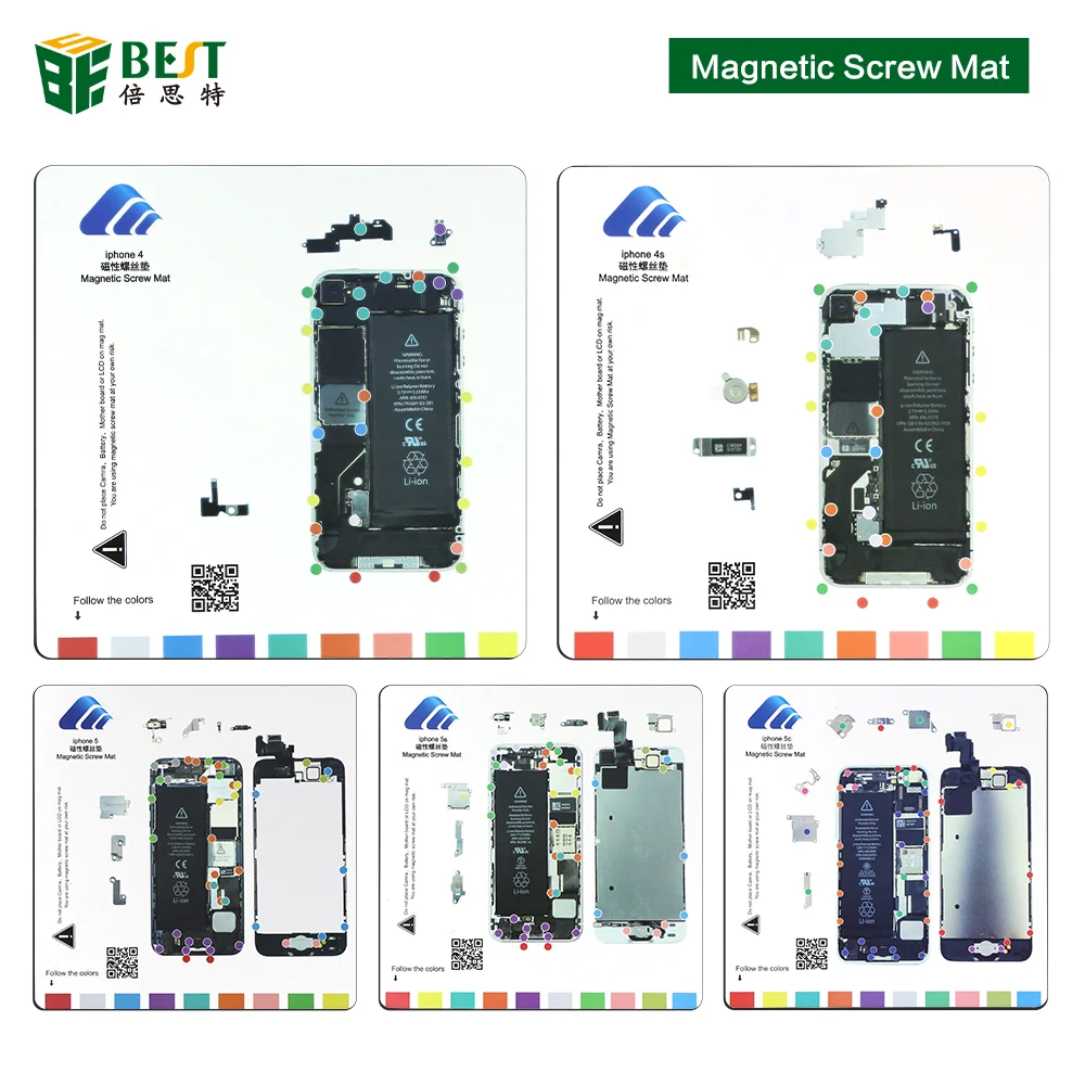 Professional Magnetic Screw Mat Technic Repair Pad For Iphone 4 4s