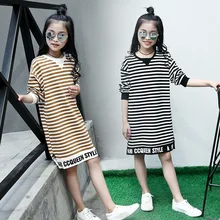 Kids Cotton Striped T Shirt Spring Autumn Long Sleeve T-shirt Dresses Clothes for Teenage Girls 5 6 8 9 10 11 12 13 14 Years Old Kids Cotton Striped T Shirt Spring Autumn Long Sleeve T-shirt Dresses Clothes for Teenage Girls 5 6 8 9 10 11 12 13 14 Years Old