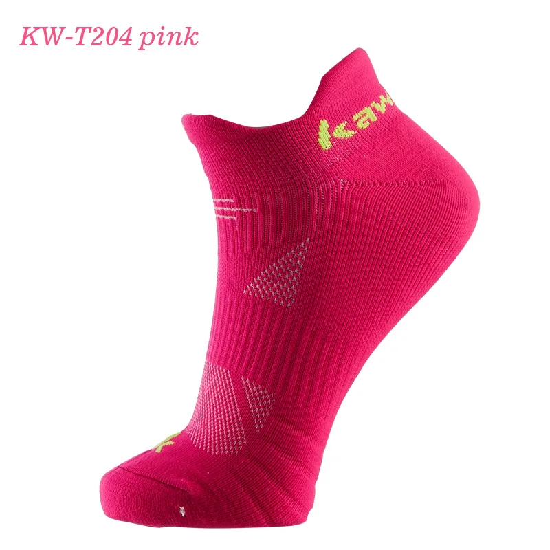 Бренд Kawasaki, спортивные носки, женские Дышащие Короткие носки для фитнеса бега баскетбола, велосипедные полосатые носки без пятки, KW-204 211 - Цвет: KW-204 Pink