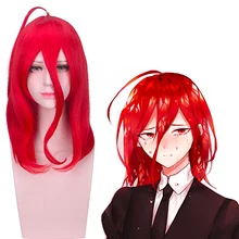 Аниме хауки No Kuni Косплей парики Cinnabar Косплей 45 см красные парики Хэллоуин Карнавал вечерние Косплей парики Land Of The lugry