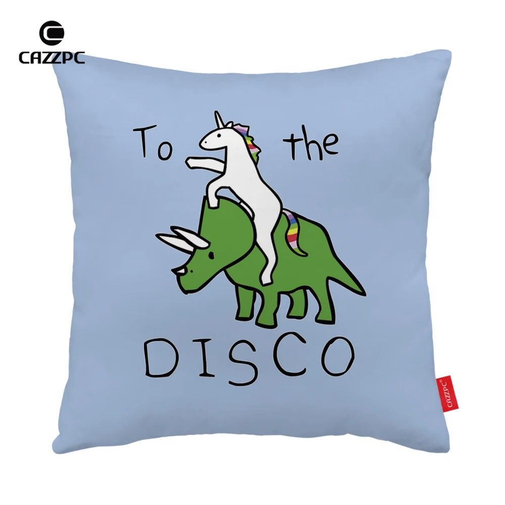 

The Funny Unicorn and Dinosaur Print Car Decorative Pillowcase Pillow cases Cushion Covers Sofa Home Decor