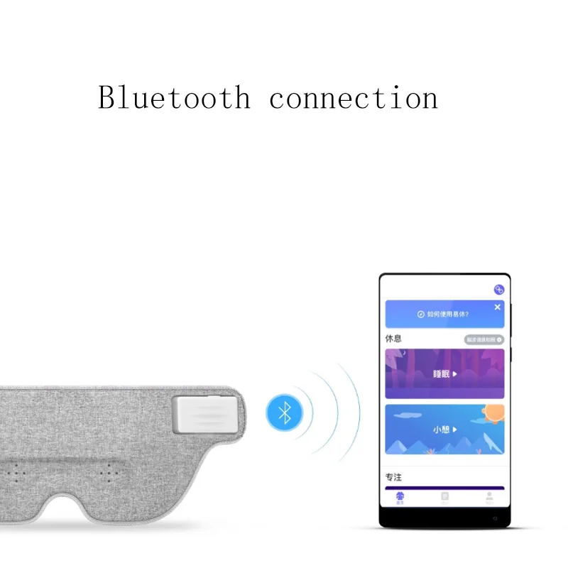 Xiaomi Youpin Air Brain Wave Sleeply маска для глаз Рабочий Ланч-брейк сон в путешествиях bluetooth-соединение смарт-Обнаружение сна