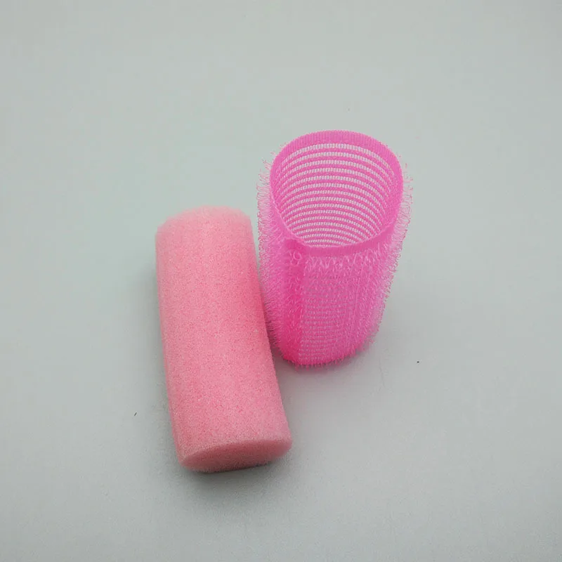 Sponge Core Strong Self-Adhesive Hair Rollers Big Waves Air Bang Sleep Curling Curlers Fluffy Curl Hair Maker 12pcs/set