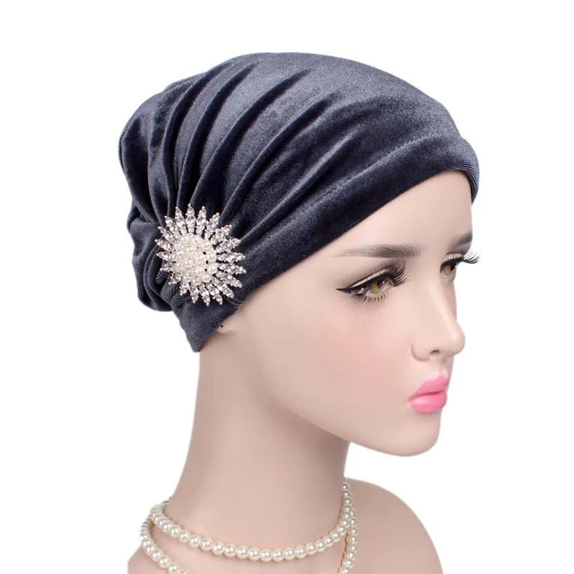 Middle East Spring Autume New India Caps Hats Velvet Muslim Solid Color ...