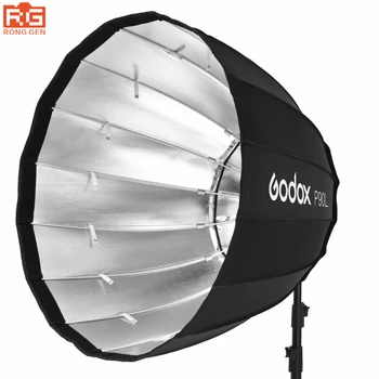 

Godox P90L 90CM Parabolic Soft Box Soft Cloak Box for Bowens Mount Studio Outdoor Shooting Flash High Saturation Light Effects