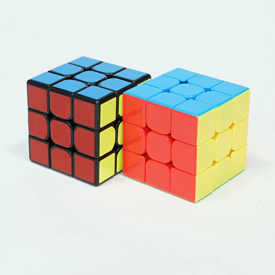 Мою MoFangJiaoShi MF3rs MF3rs2 Magic Cube 3x3 Скорость Cube 56 мм головоломки magico Cubo черный Stickerless Обучающие Детские игрушки MF3RS v2