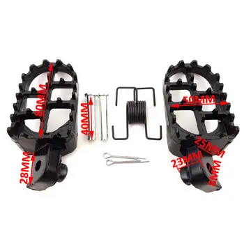 

Replacement Pedals For Honda CRF 50/ 70/ 80/ 100 XR50 XR70 Motorcycle Footrest Pegs Black Parts