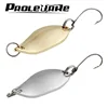 2Pcs 5g trout spoons brass fishing spoons pesca micro metal lures area trout fishing ultralight Fishing tackle Gold Silver color ► Photo 1/5