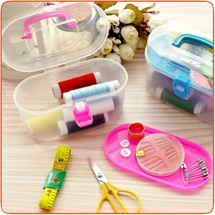 

Diy sewing supplies Multifunctional home sewing box portable sewing box set of tools 24 pieces of circular needles knitting