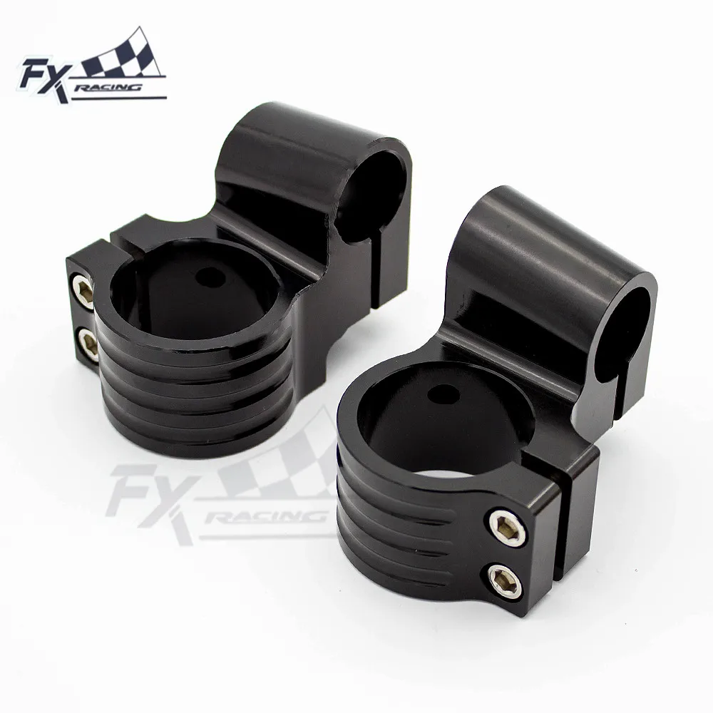 Черный зажим для руля CNC Raiser 22 мм головки вилки 31 54 33 35 36 41 43 51 мм|Ручки мотоциклов| |