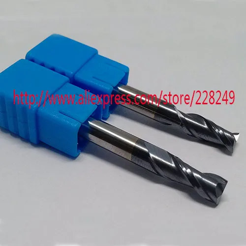 

1pc D6*25*D6*75 HRC55 2 Flutes Flat Square Tungsten Solide Carbide End Mills For CNC Milling Tools